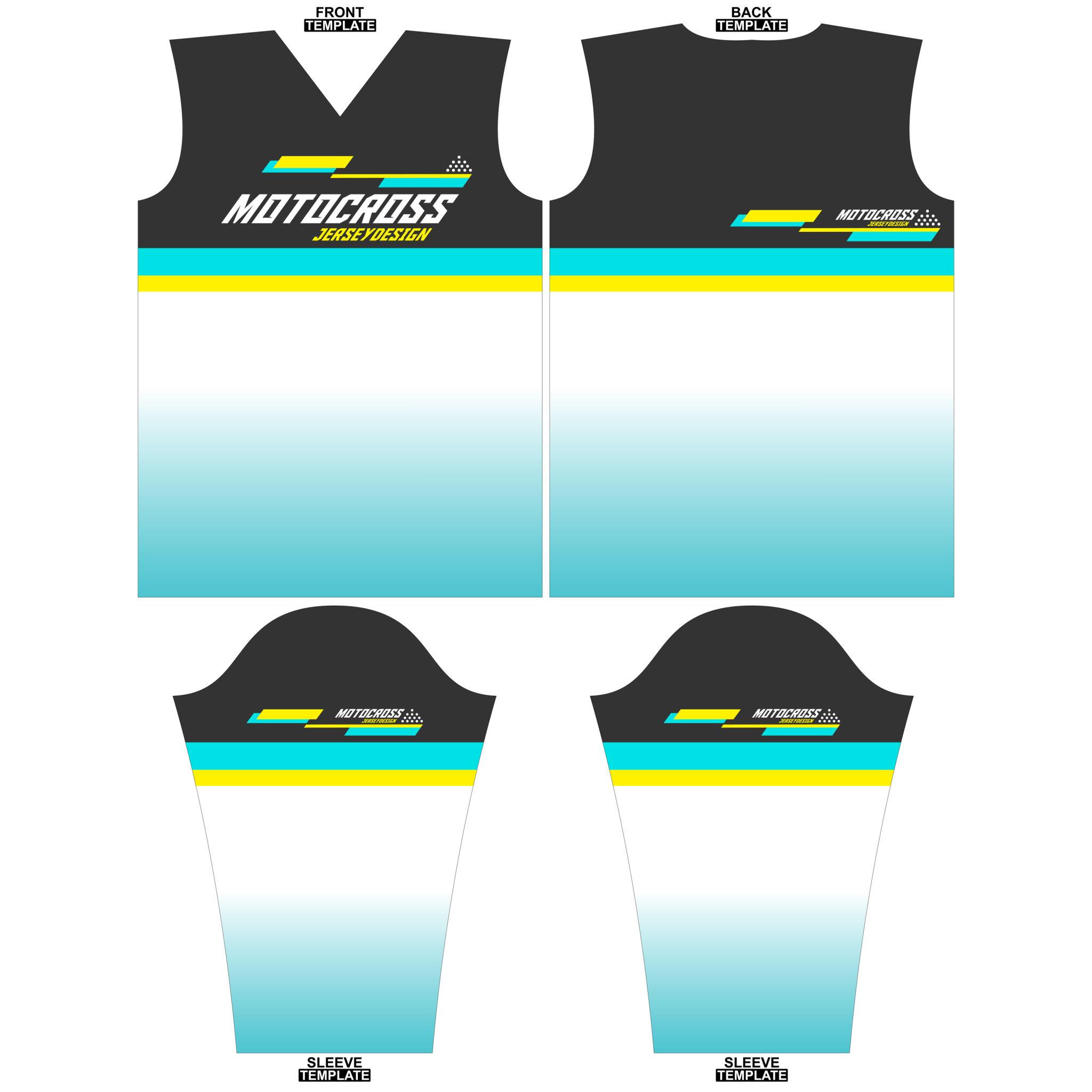 Motocross jersey template ontwerp Europa