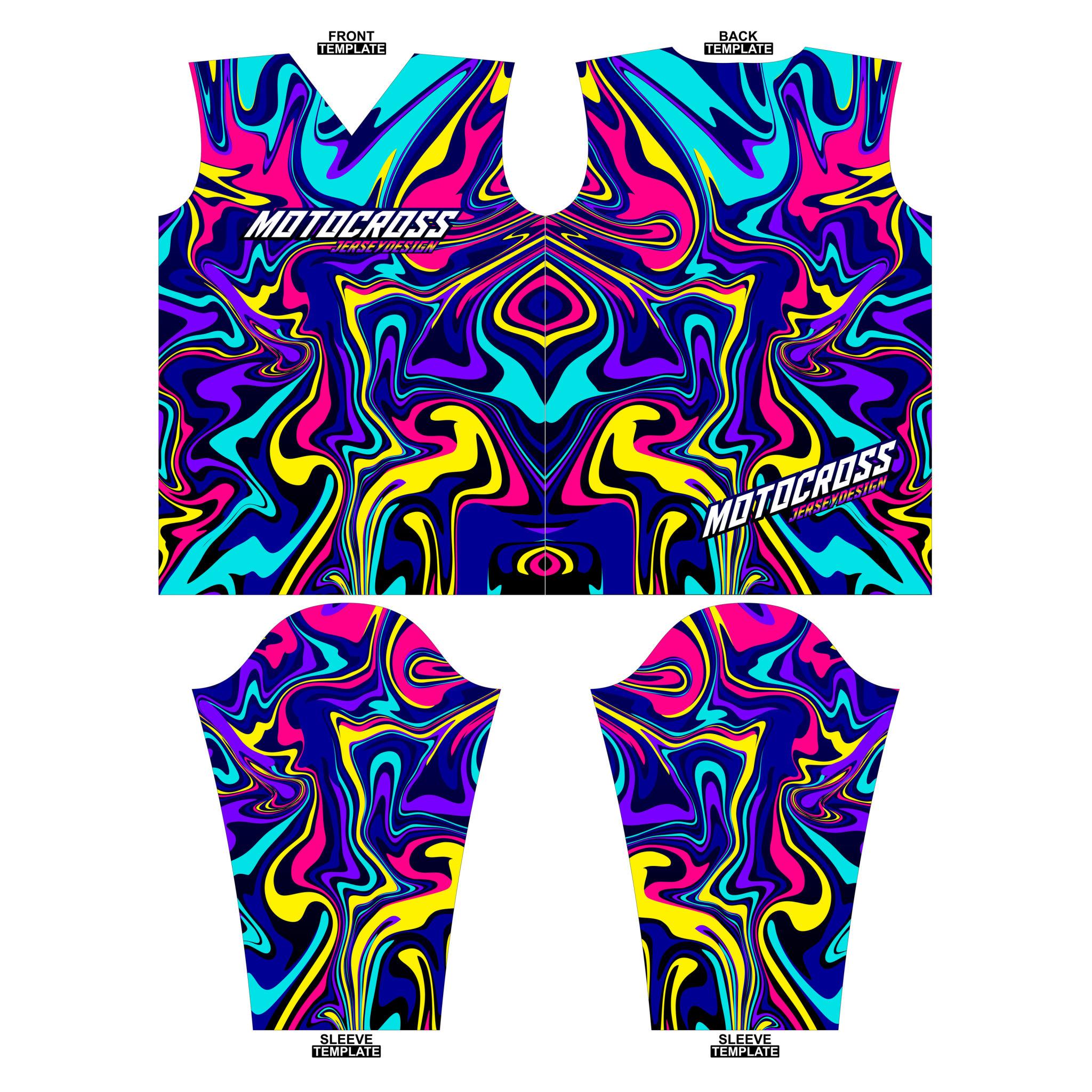 Gepersonaliseerde motocross jersey sublimatieprint